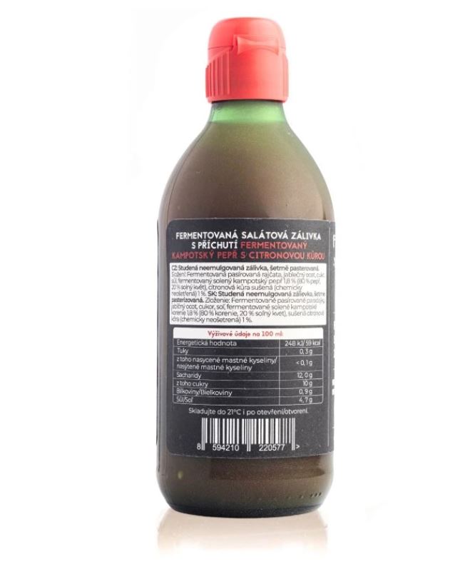 Fermentovaná rajčatová zálivka - Fermentovaný pepř 340 ml