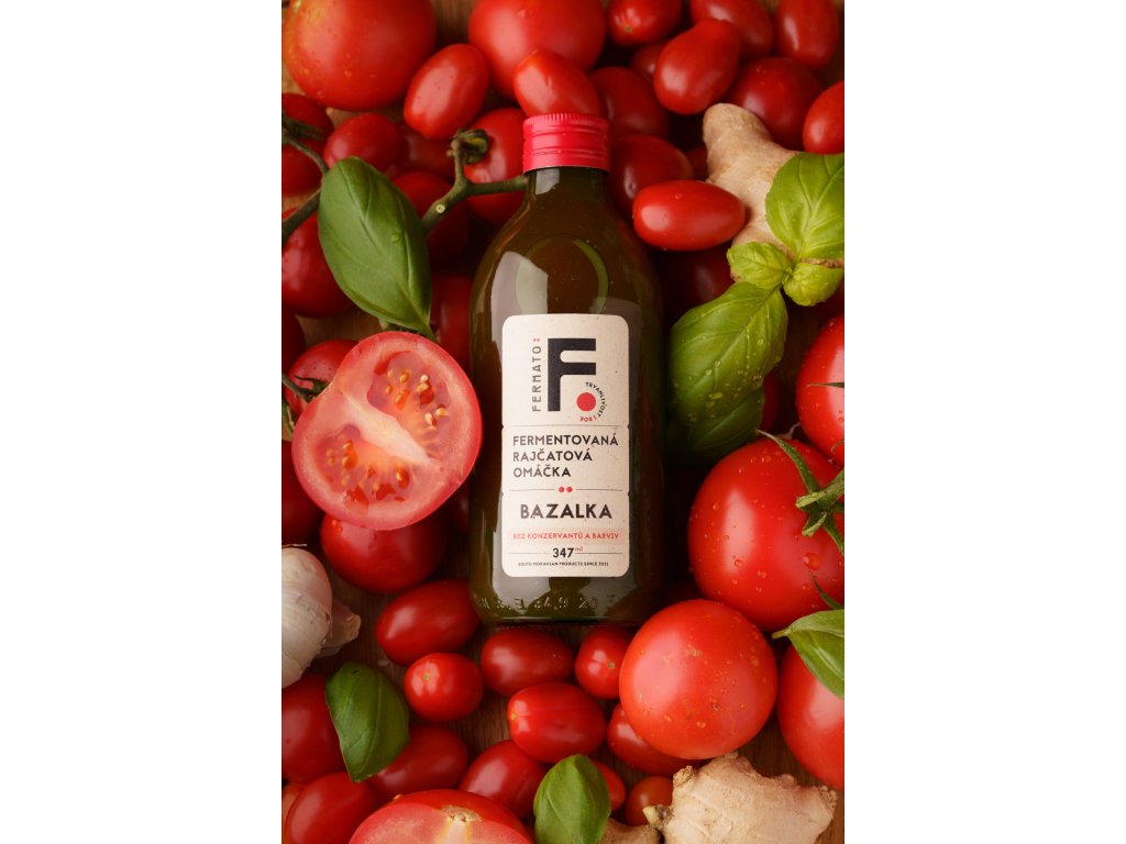 Fermentovaná rajčatová zálivka - Bazalka 347 ml